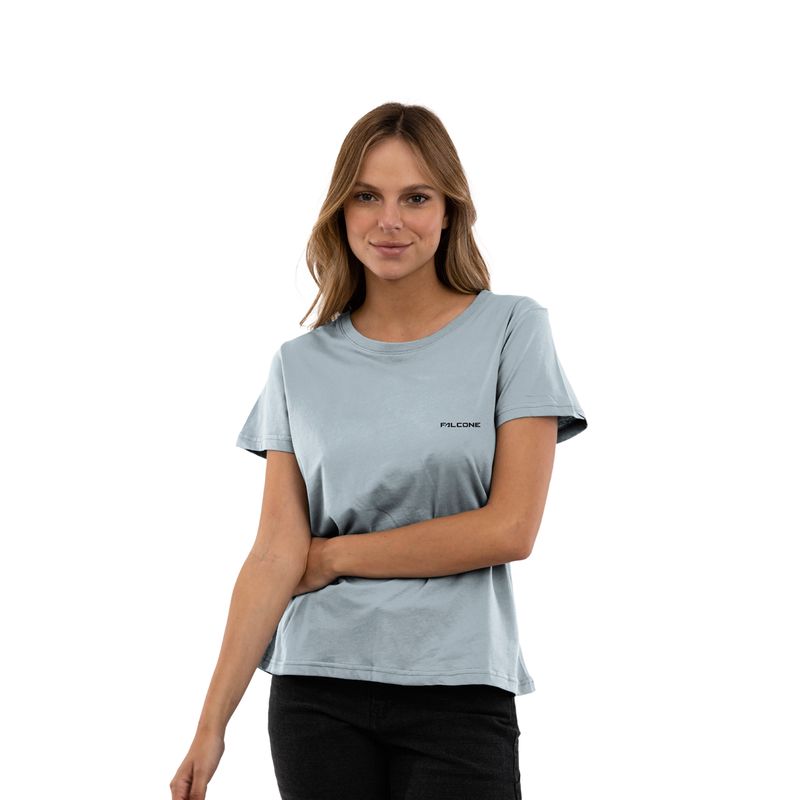 FALCONE - Polera Orgánica Classic Logo Mujer Falcone