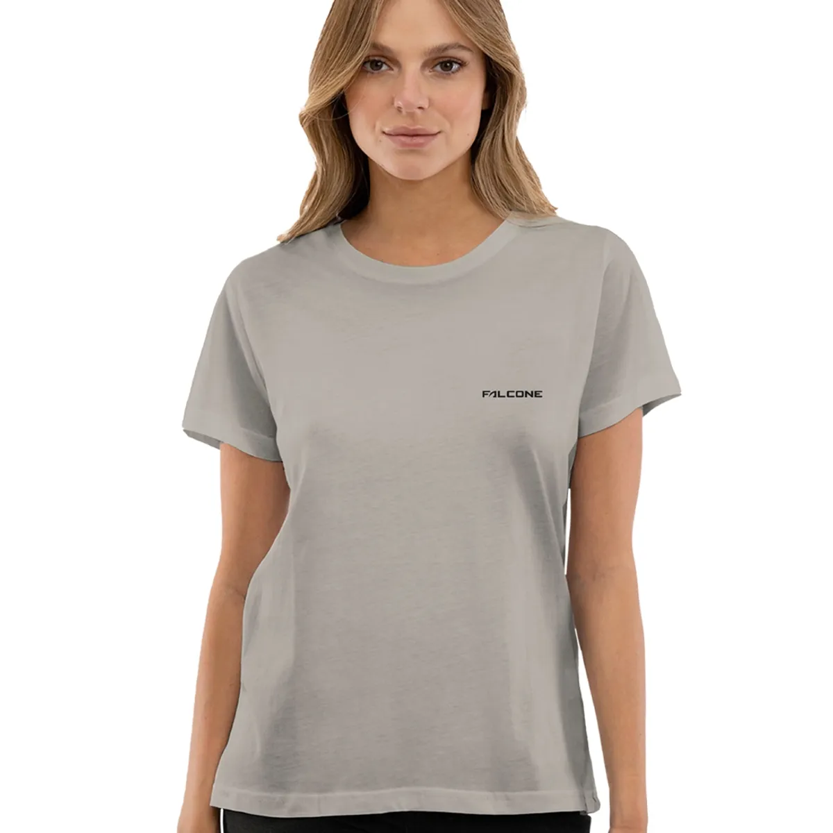 FALCONE - Polera Orgánica Classic Logo Mujer Falcone