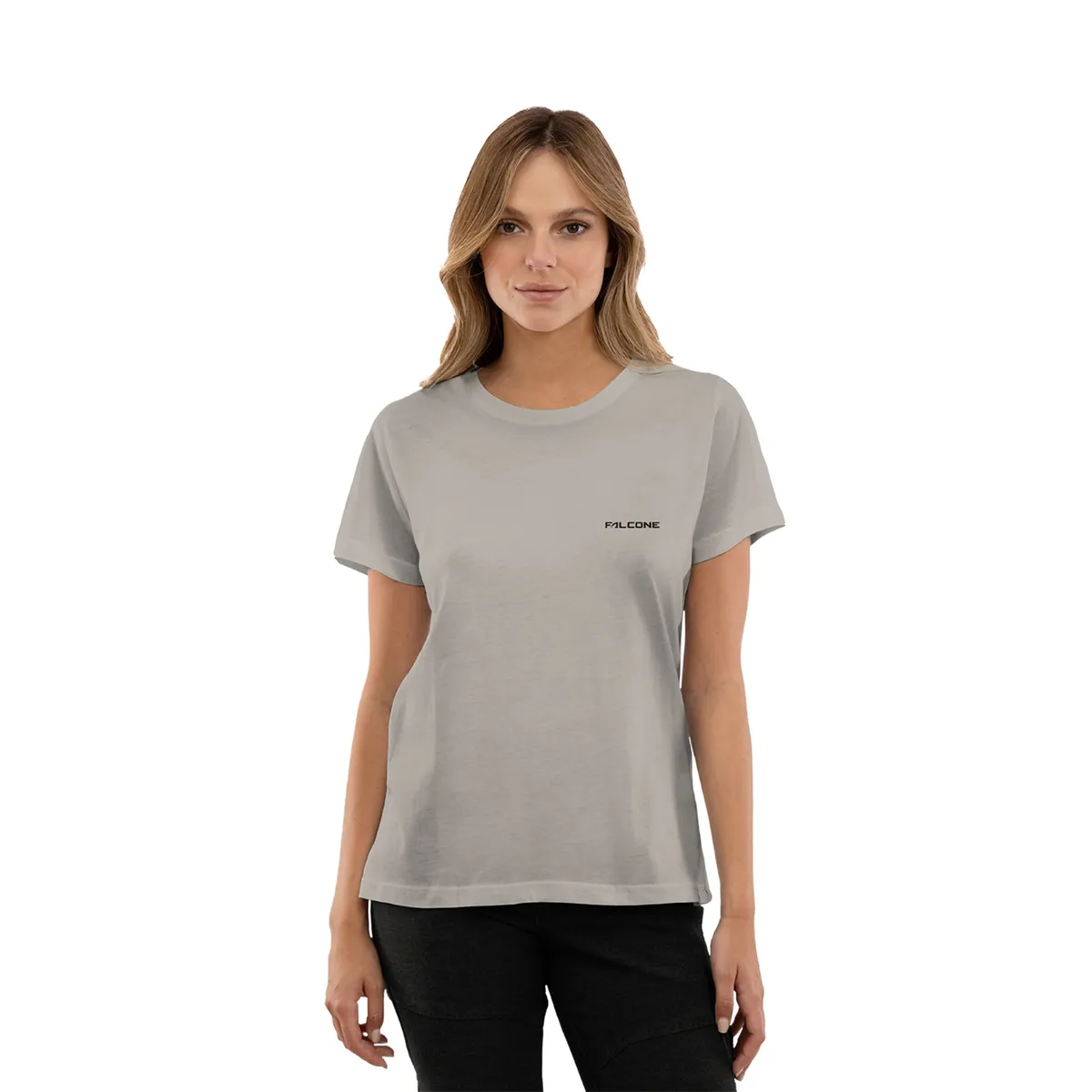 FALCONE - Polera Orgánica Classic Logo Mujer Falcone