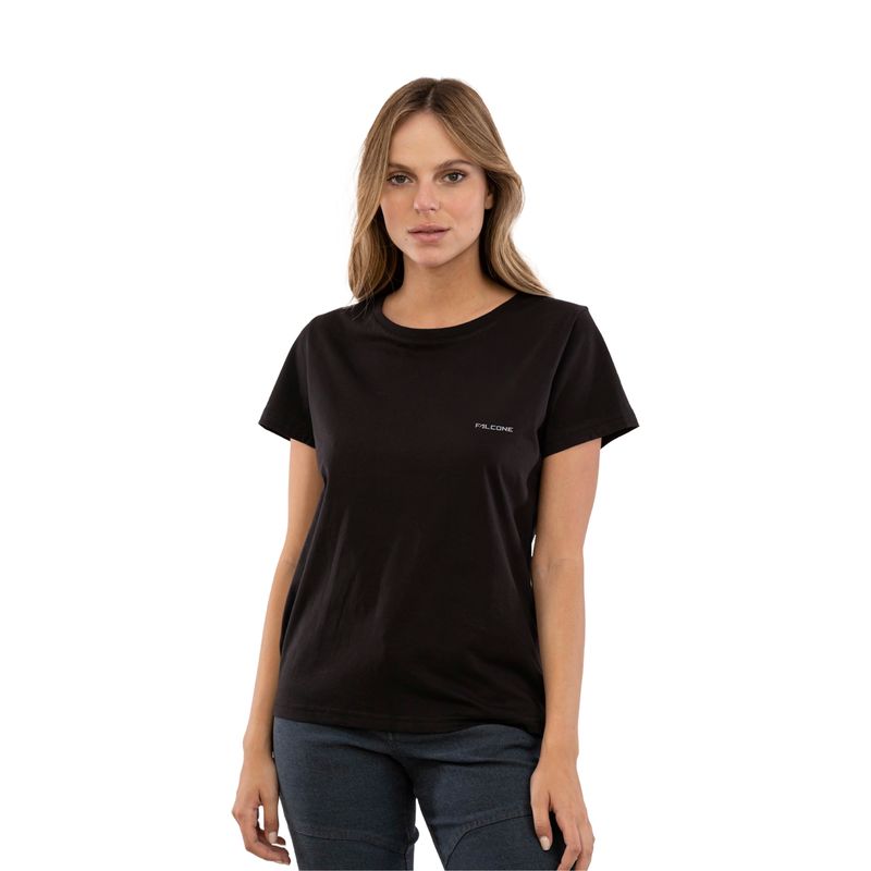 FALCONE - Polera Orgánica Classic Logo Mujer Falcone