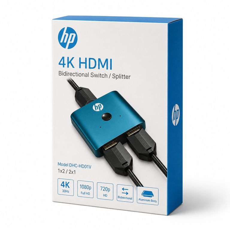 HP Switch HDMI 4K Profesional Dual Port HUB HDMI DHC-HD01V