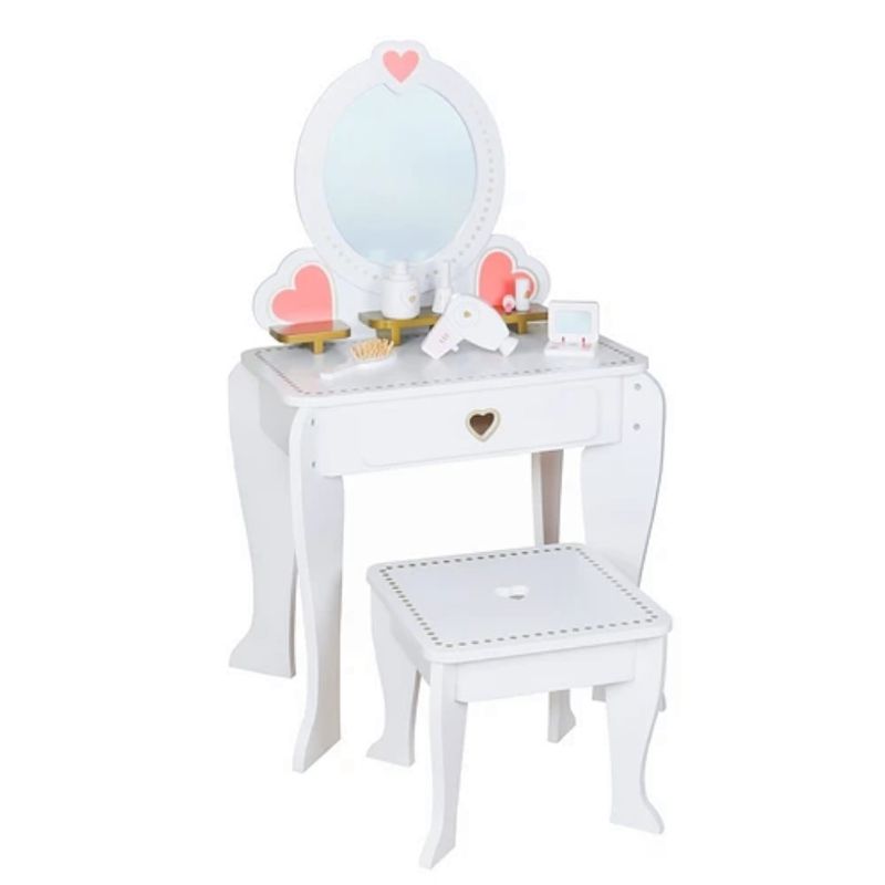 KIDSCOOL - TOCADOR BLANCO LOVE CON ACCESORIOS - KIDSCOOL - W08H102B