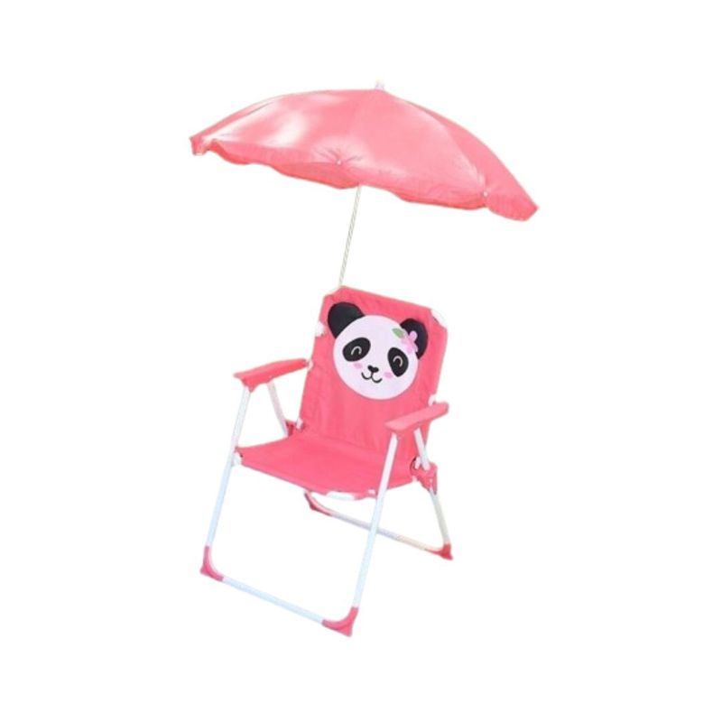 GENERICO - Silla Asiento Para Niños Paraguas Plegable Panda Rosa