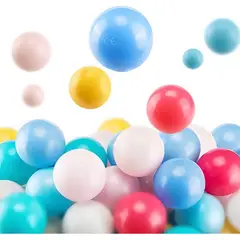 CRUSEC - Pack 100 Pelotas Plásticas Para Piscina 7 Cm Infantil