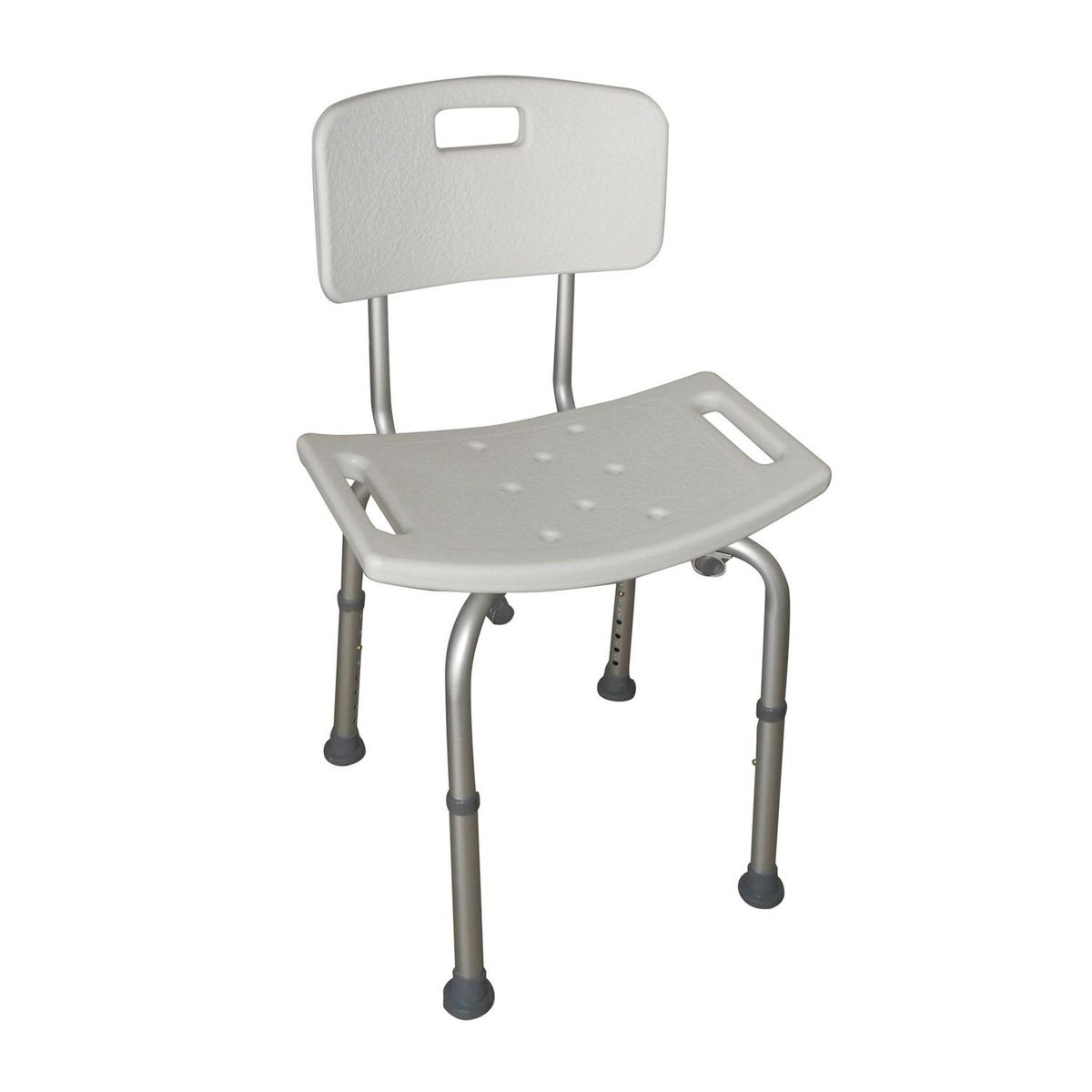 GLOMED - Pack Barra Angular Muro Izq + Silla Baño Respaldo Extraible