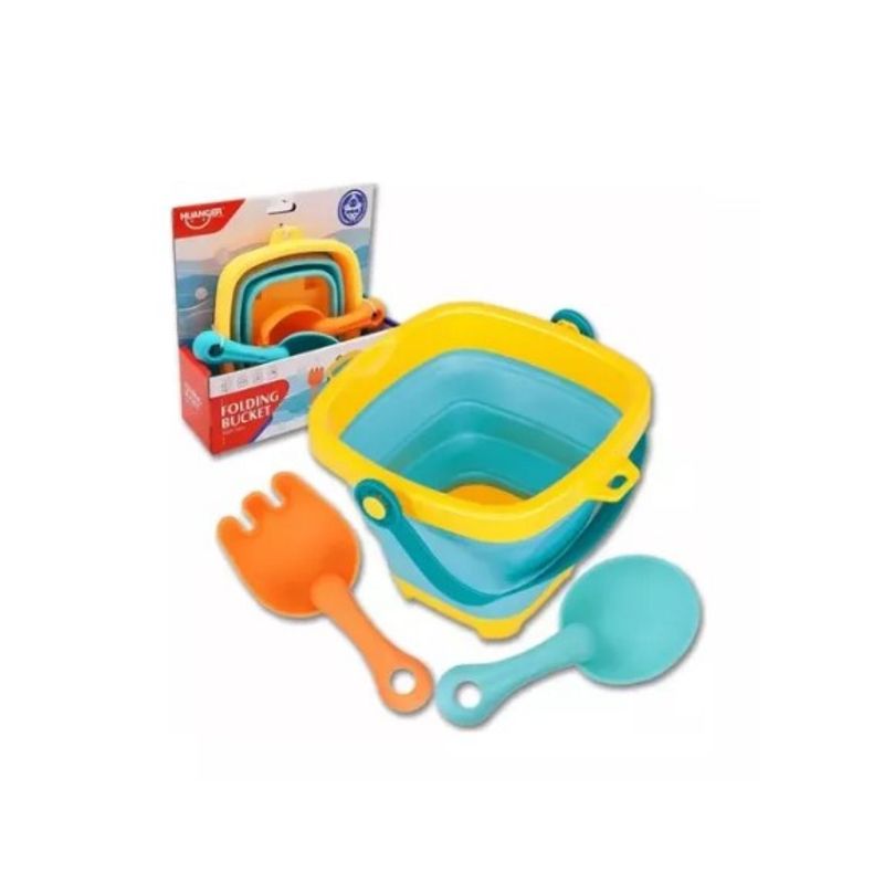 GENERICO - Balde De Playa Plegable Bebe Con Accesorios