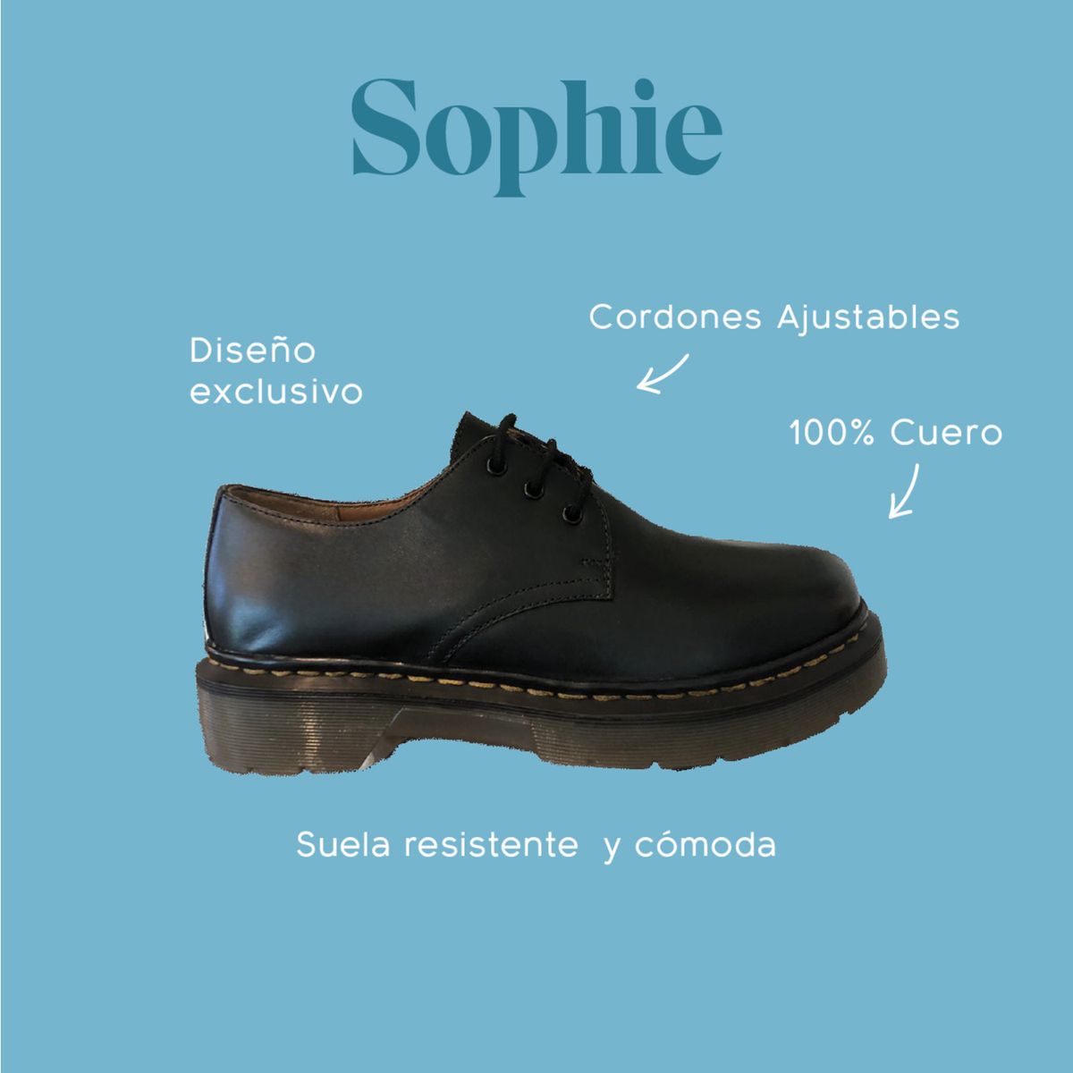 HUSH PUPPIES - Zapato Escolar de Cuero Sophie negro niña HUSH PUPPIES