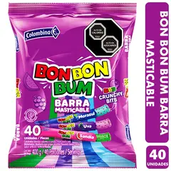 COLOMBINA - Masticables Bon Bon Bum Sabores Surtidos (bolsa Con 40 Uni)