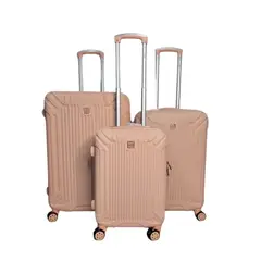 GENERICO - Set 3 Maletas Rigidas Ruedas 360- Morado 26