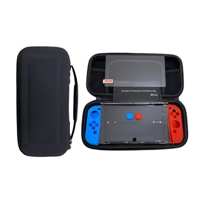 Imagen 2 del producto KIT NINTENDO SWITCH OLED FUNDA PROTECTOR LÁMINA DE VIDRIO 8 EN 1