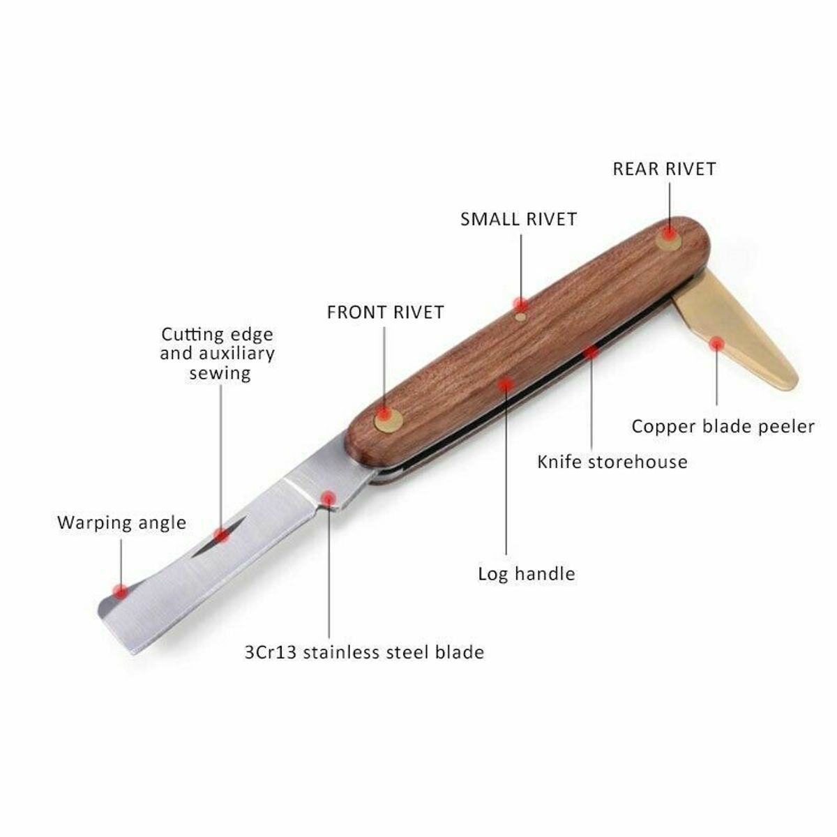 GENERICO - Navaja para injertos y jardin