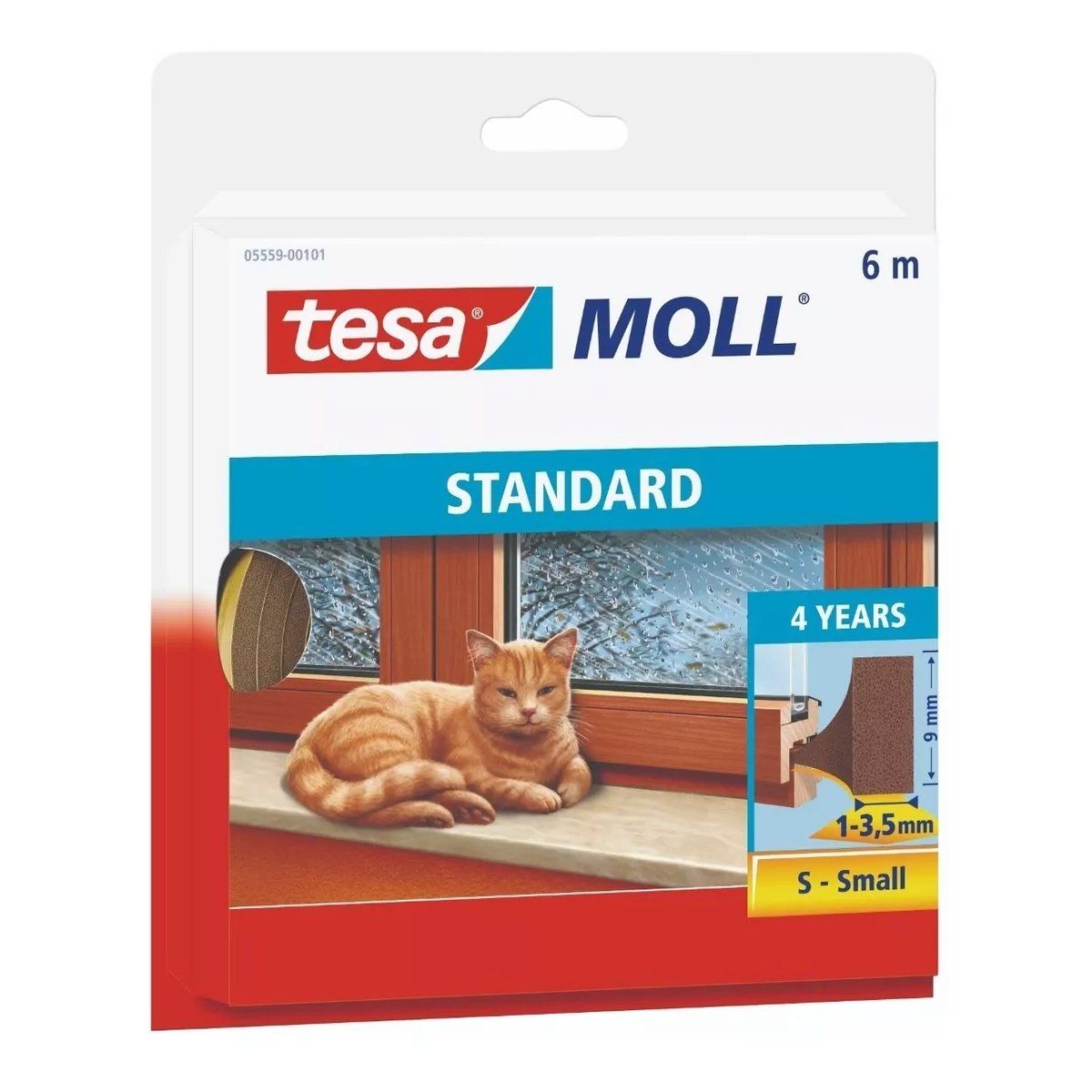 TESA - CINTA SELLADORA GOMA CAFE 6MTX9MM T-S  TESA