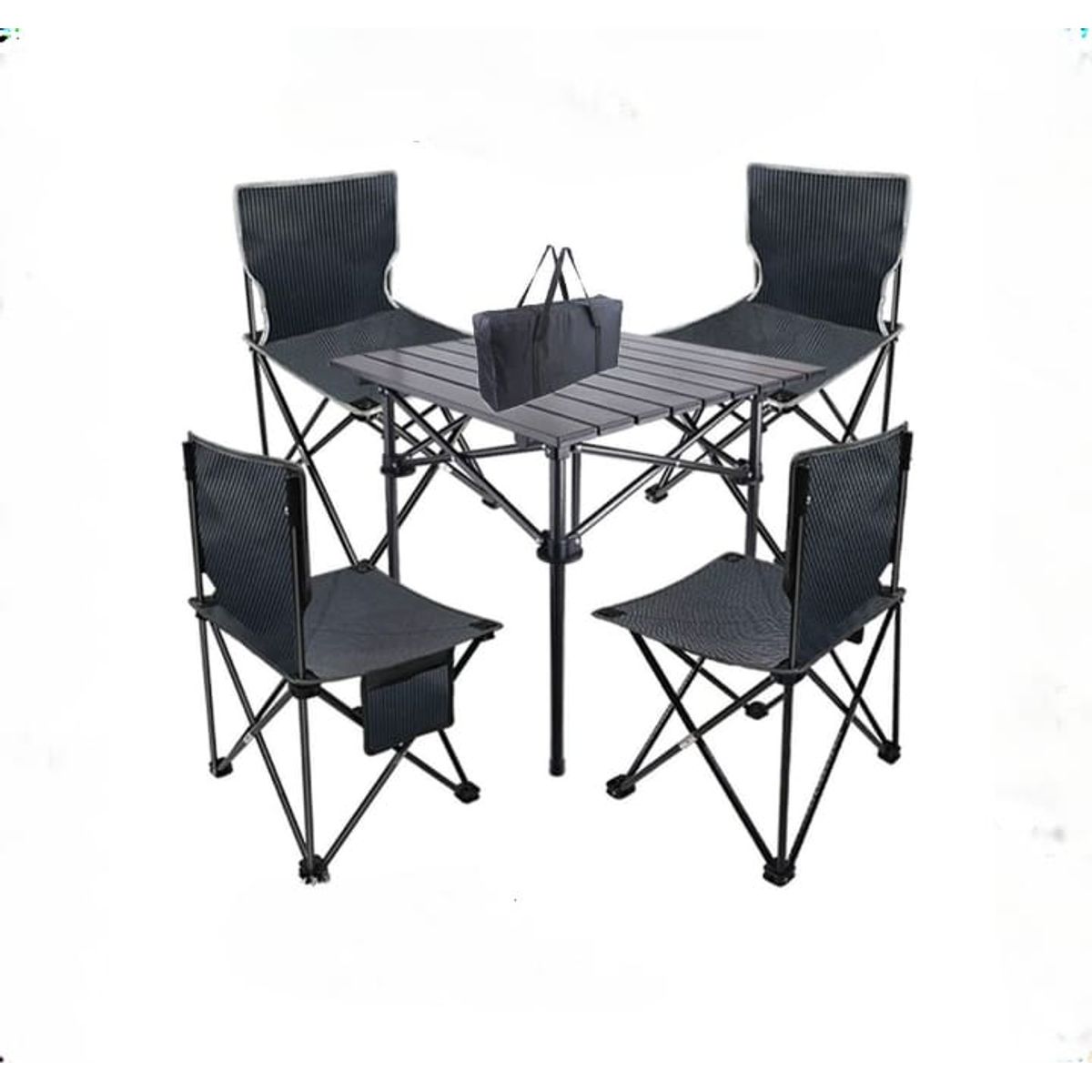 GENERICO - Juego de Mesa Sillas Camping Plegable