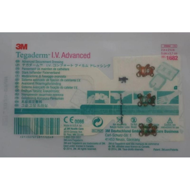 3M - Apósito Tegaderm Iv Advanced 5cm X 5.7 Cm- 3m (1682) Unidad
