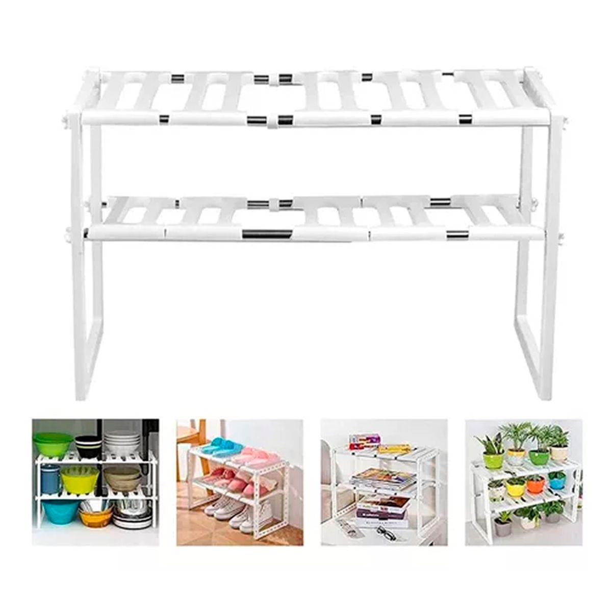 ESHOPANGIE - Organizador Estantes De Cocina Multiuso Organizador De Olla