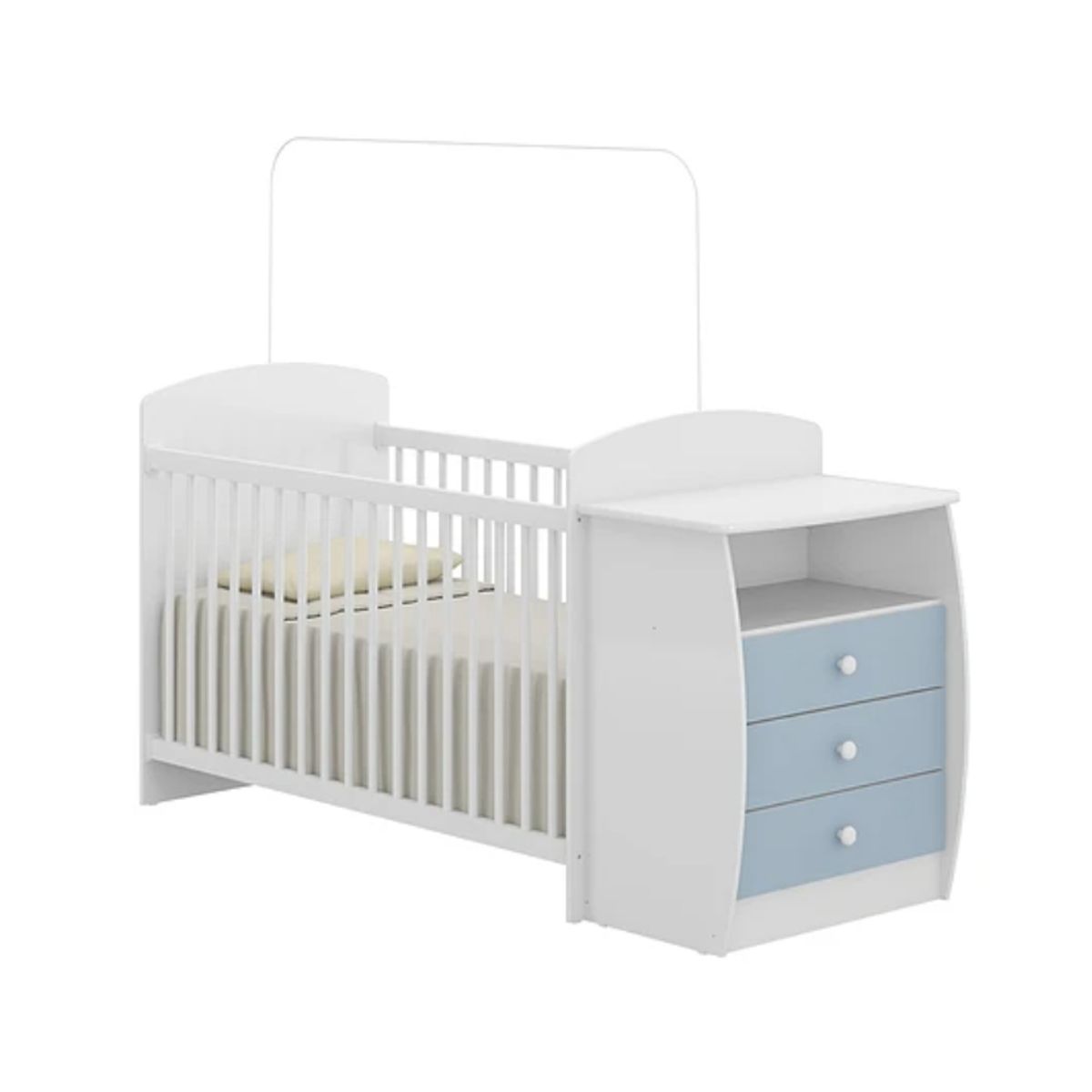 KIDSCOOL - Cuna Con Comoda Bambini Celeste