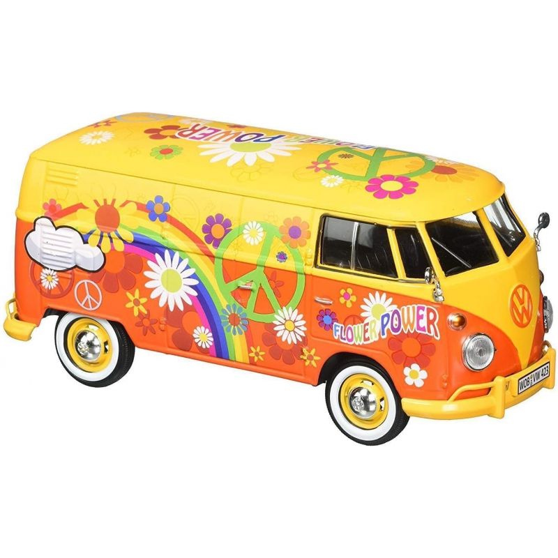 MOTORMAX - MOTORMAX 79575 1:24 VOLKSWAGEN TYPE 2 DELIVERY VAN FLOWER