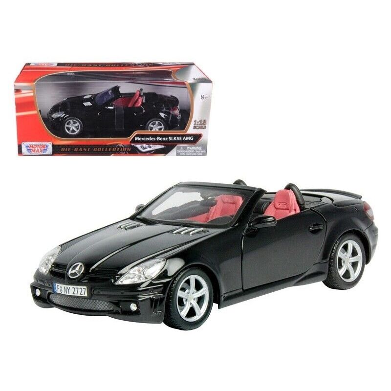 MOTORMAX - MOTORMAX 73162 2005 MERCEDES BENZ SLK 55 BLACK 1-18