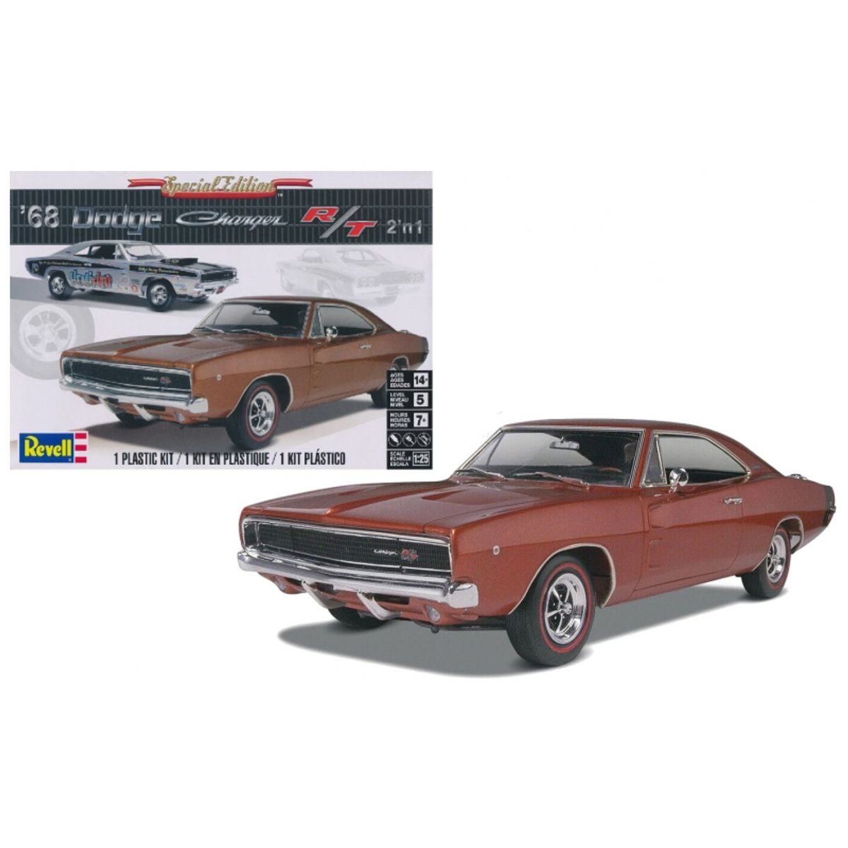 REVELL - REVELL 14202 1:25 68 DODGE CHARGER 2N1