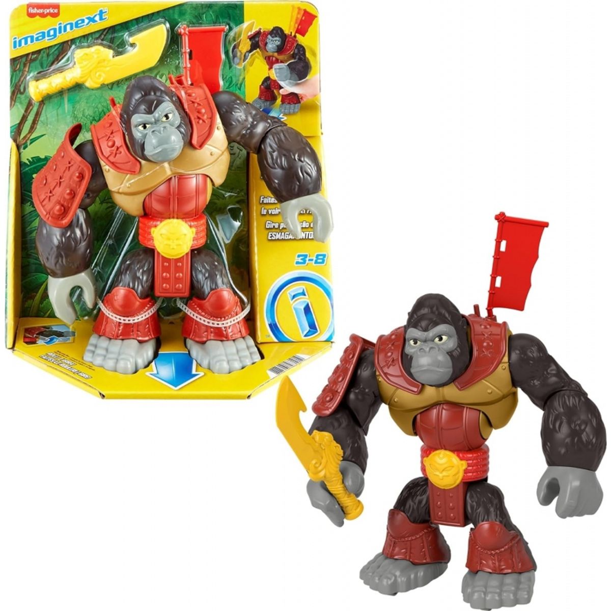 MATTEL - MATTEL GYX01 FISHER PRICE IMAGINEXT MUNDO AVENTURA FIGURA DE