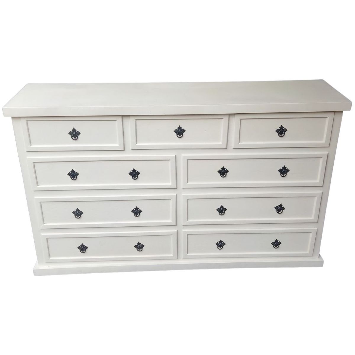 CASAHOGGAR - Comoda Rustica Blanca 150 Consenza