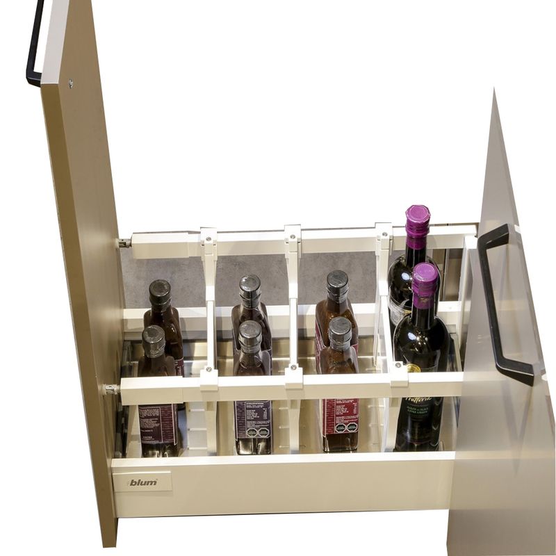 BLUM - Pack Bandeja más 3 Divisiones BLUM Antaro Blanco