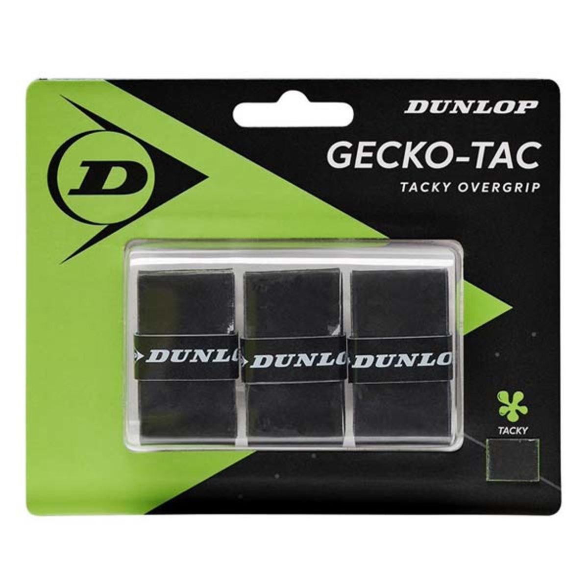 DUNLOP - OVERGRIP DUNLOP GECKO-TAC NEGRO X 3 DUNLOP