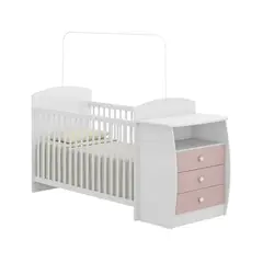 KIDSCOOL - CUNA CON COMODA BAMBINI ROSA - - 05160021