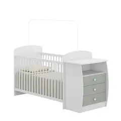 KIDSCOOL - CUNA CON COMODA BAMBINI GRIS - - 05160023
