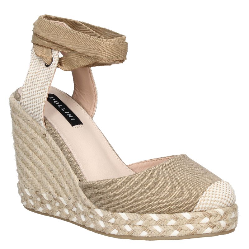POLLINI - Alpargata Casual Mujer Beige Pollini