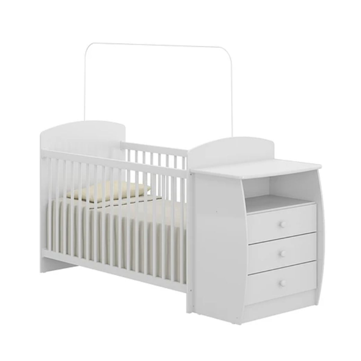KIDSCOOL - CUNA CON COMODA BAMBINI BLANCA - KIDSCOOL - 05160002