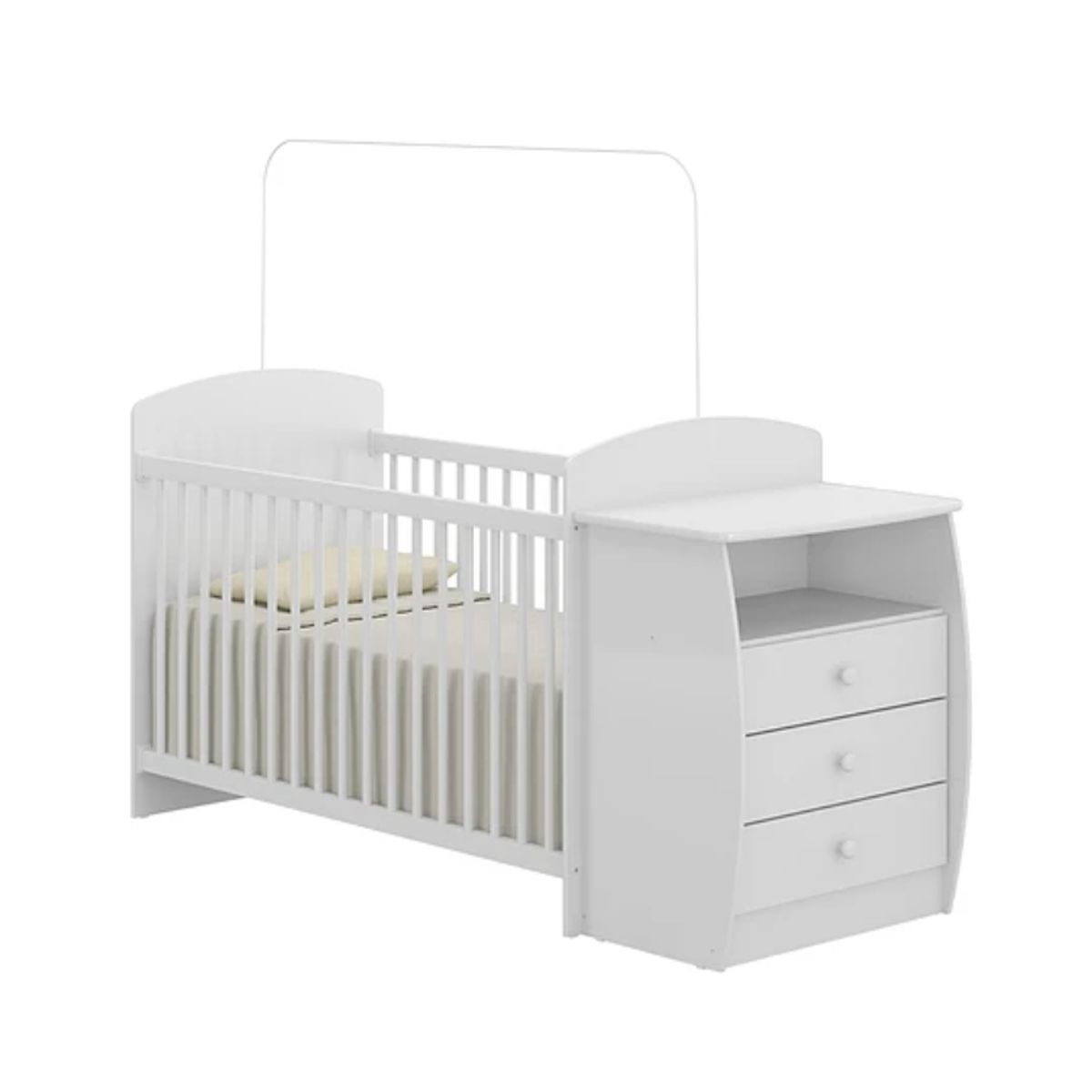 KIDSCOOL - CUNA CON COMODA BAMBINI BLANCA - KIDSCOOL - 05160002