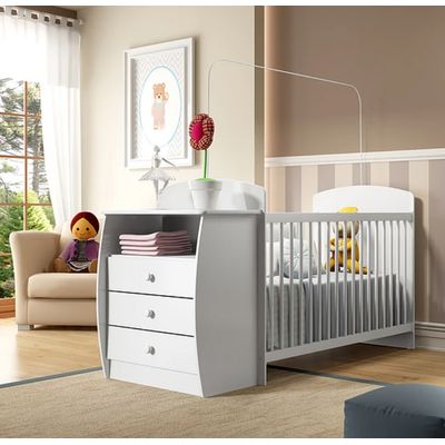Imagen 2 del producto Cuna Con Comoda Bambini Blanca