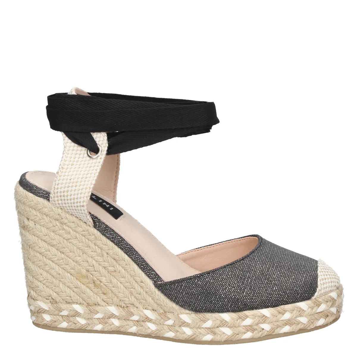 POLLINI - Alpargata Casual Mujer Negro Pollini