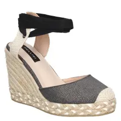 POLLINI - Alpargata Casual Mujer Negro