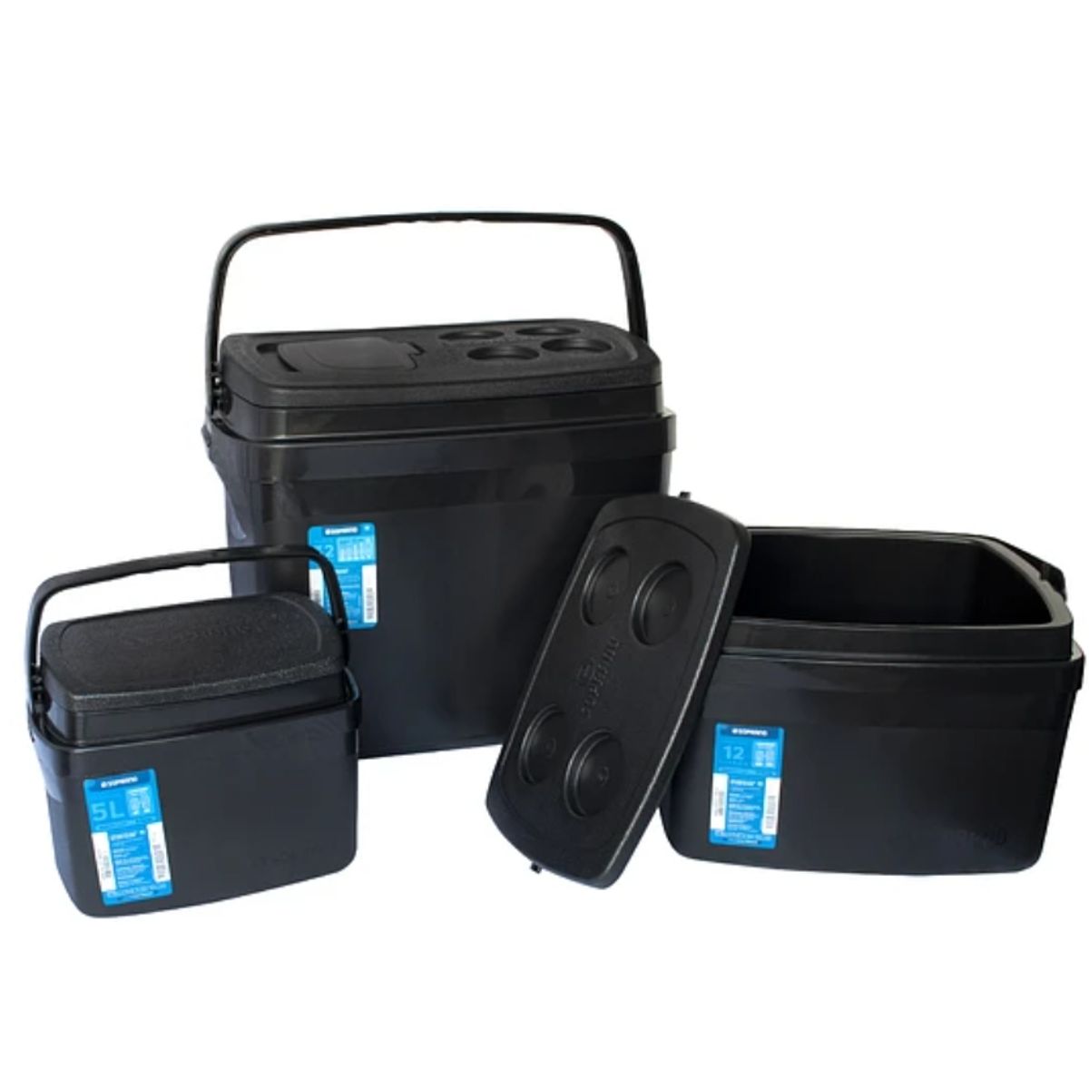 KIDSCOOL - SET 3 COOLER NEGRO 32L. 12L Y 5L - KIDSCOOL - 5051.03