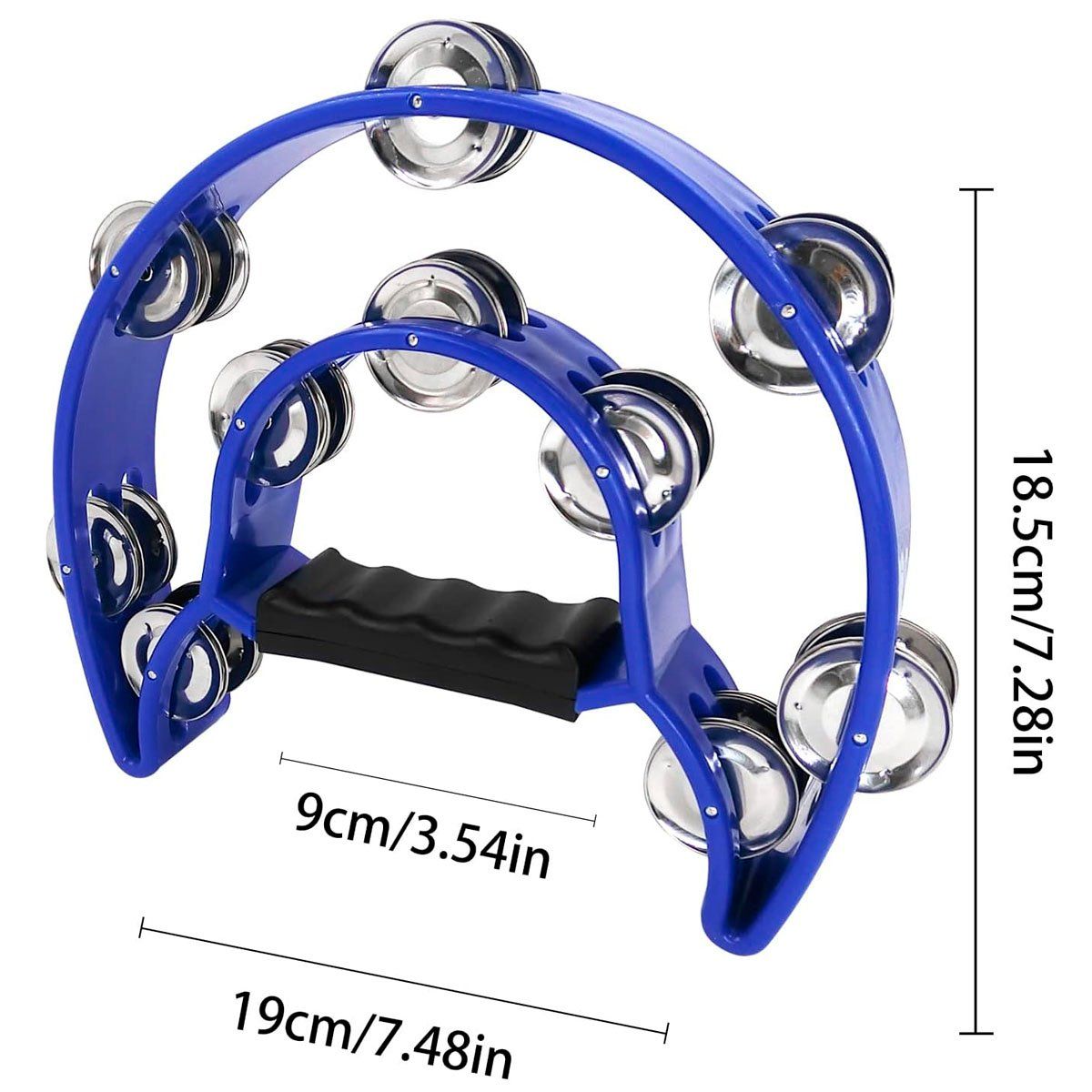 HENDRIX - Pandero Hendrix Media Luna HX0055 Azul