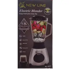 GENERICO - Licuadora en Acero con Vaso de Vidrio 1000W Moledor de Granos 1,5L