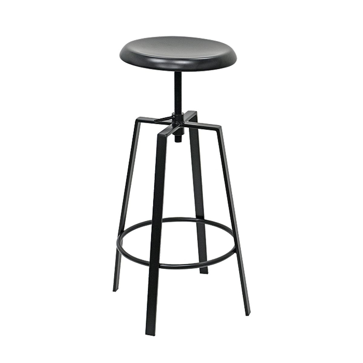 MSA MUEBLES SANTA ANA - Taburete Premium Black (53 x 53 x 65 cm)