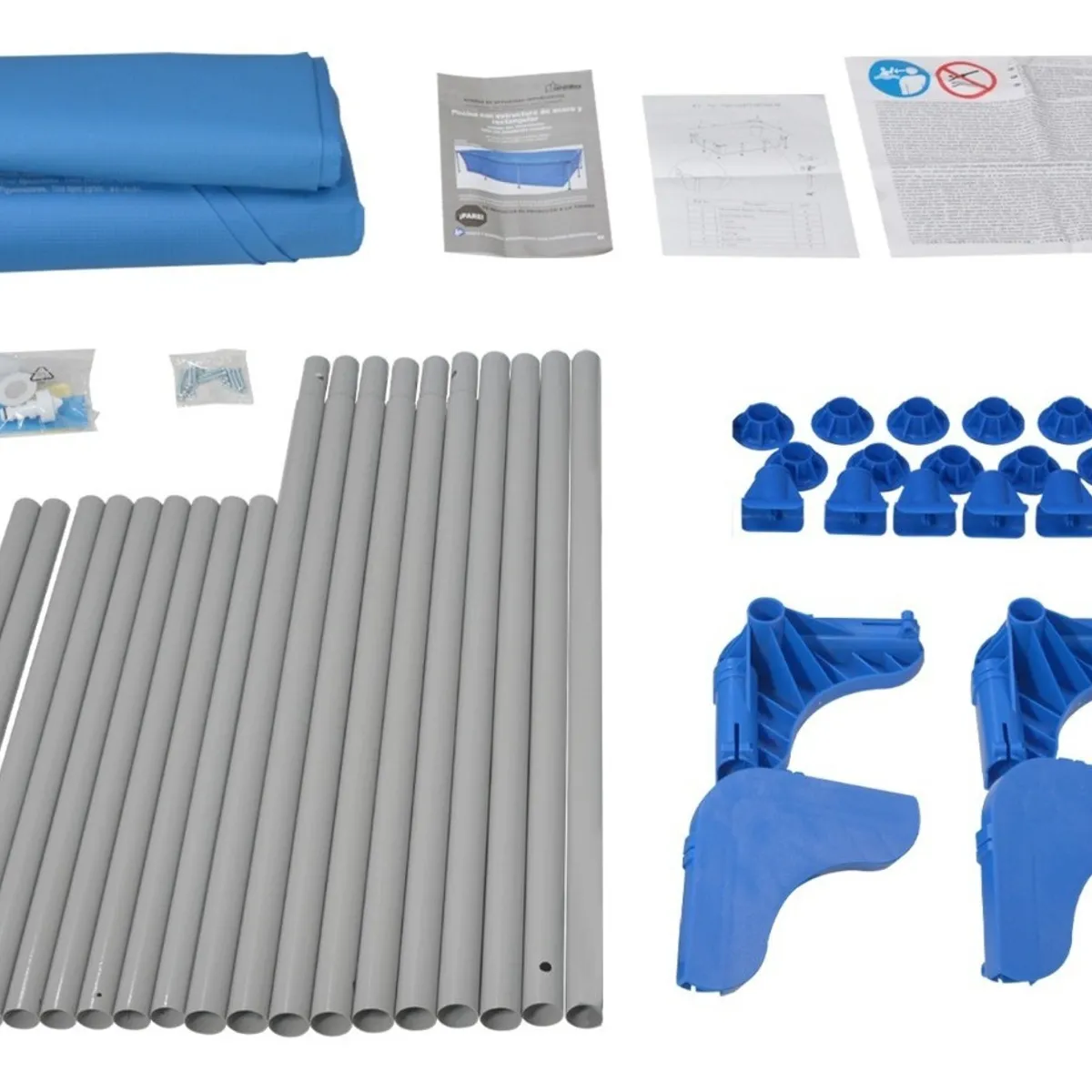 JARDIMEX - Piscina Estructural Rentangular Con Capacidad 2690 L