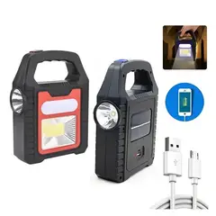 GENERICO - Linterna Portátil Con Carga Solar USB Impermeable