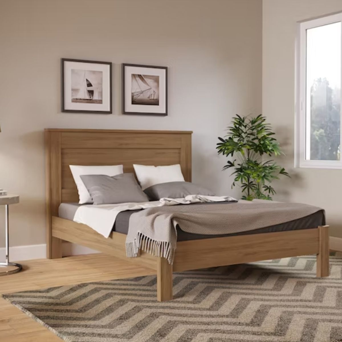 BE DESIGN - CAMA CASAL MUNIQUE 2 PLAZAS 1.50X1.90 CAMARÚ - BE DESIGN - 5858