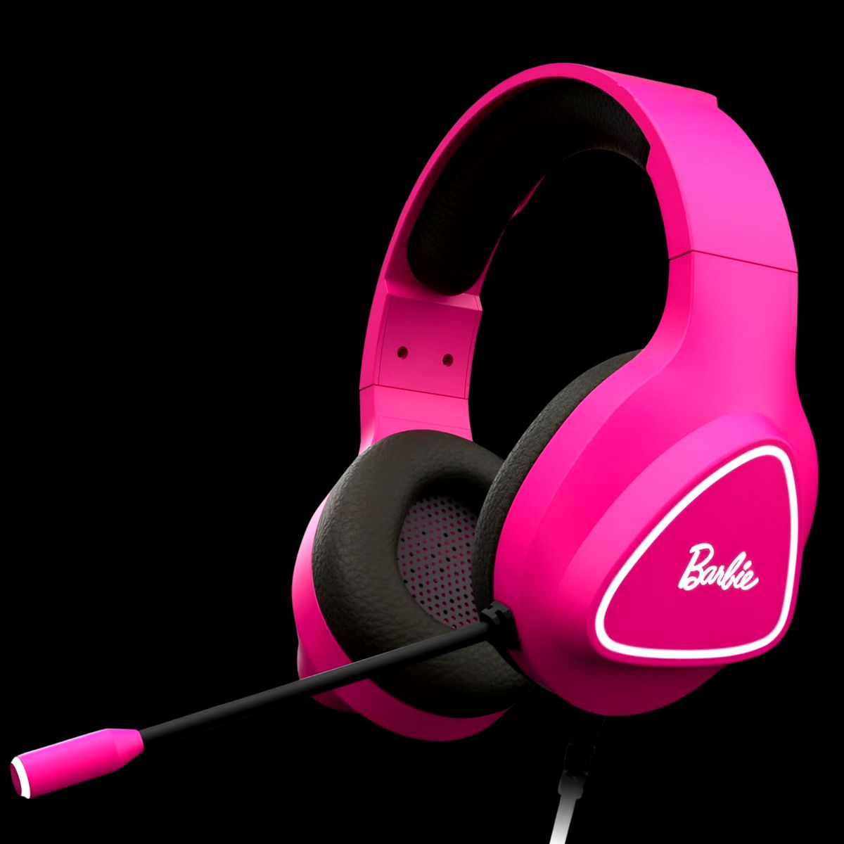 KROM - Audífonos Gamer de Barbie Rosados KROM KHALI Multiplataforma - Rosa