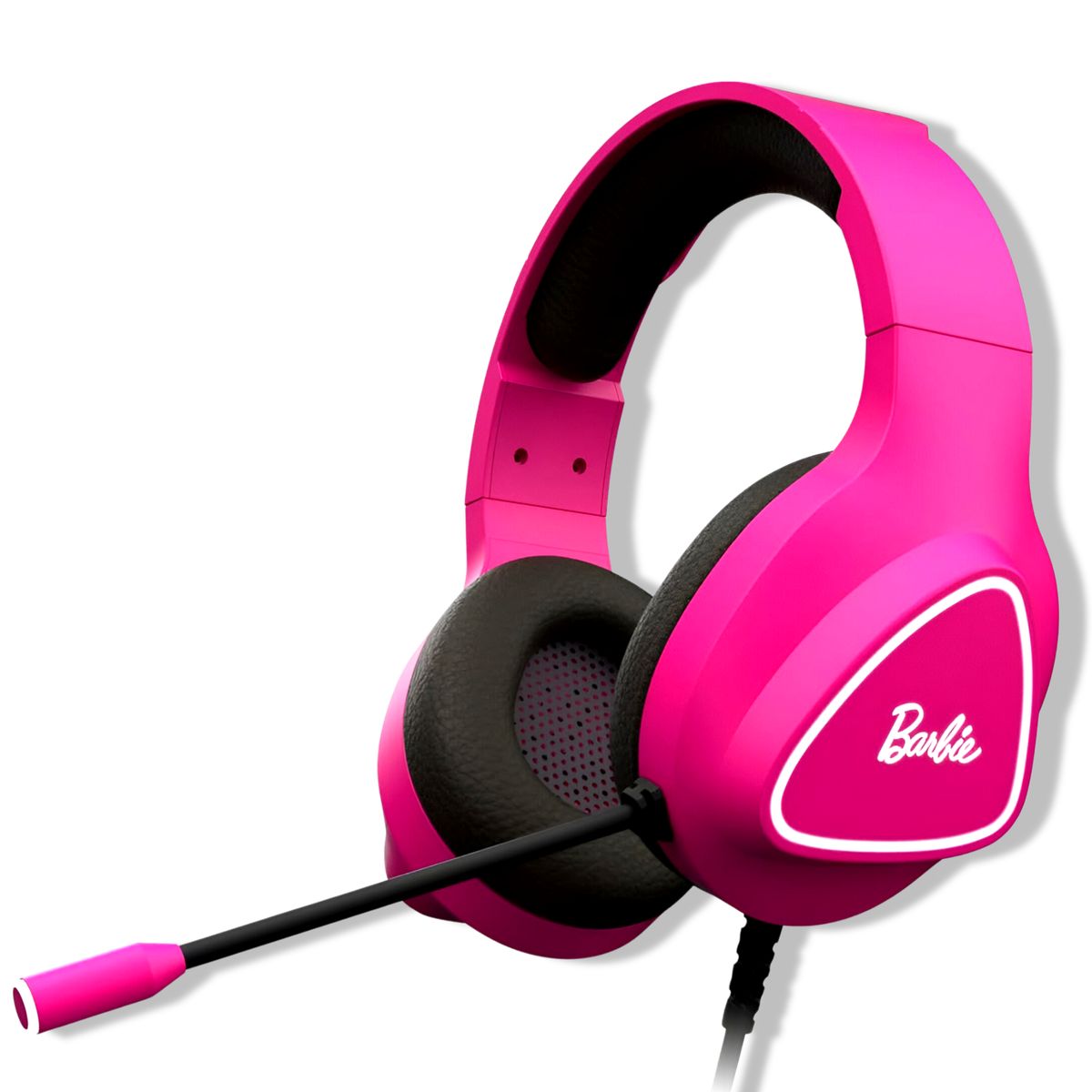 KROM - Audífonos Gamer de Barbie Rosados KROM KHALI Multiplataforma - Rosa