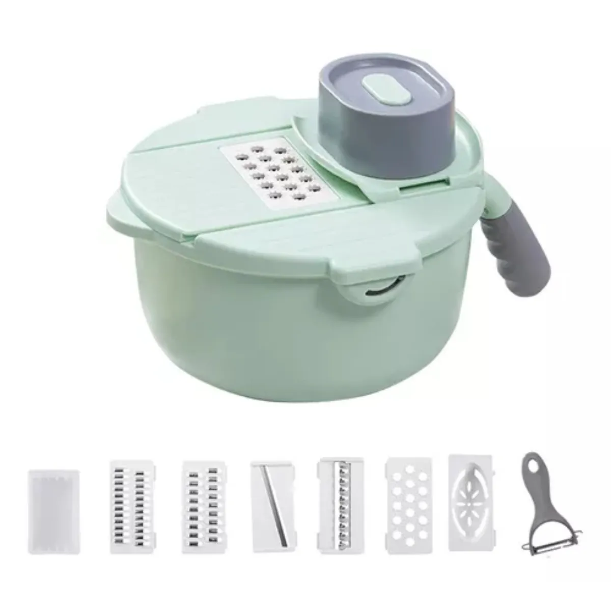 OEM - Picador Rallador Cortador Verduras Giratorio Multiuso 9 en1