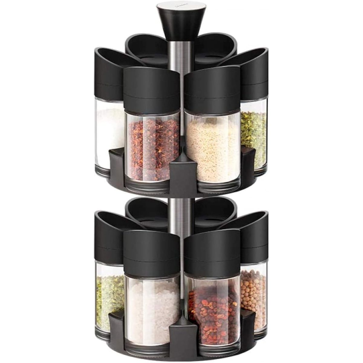 OEM - Set De 12 Epecieros Condimentos Con Base Giratoria