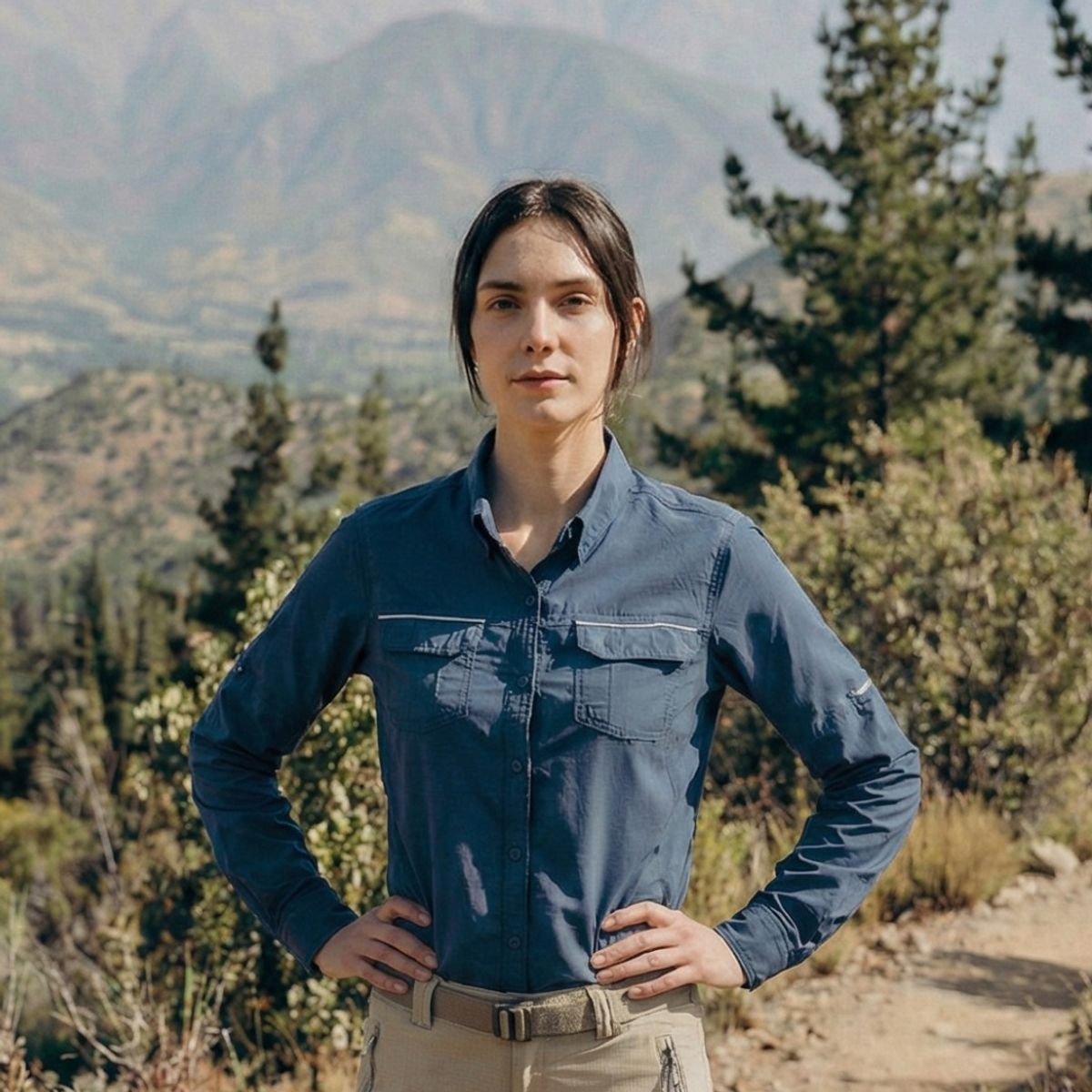 T-WORLD - Blusa Mujer Outdoor Jubae Ripstop  UV UPF+50 Transpirable