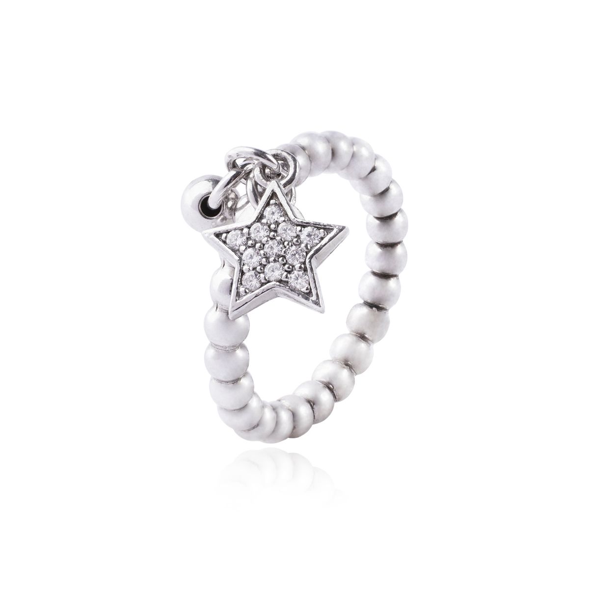 JB JOYAS BARON - Anillo de Plata Esterlina 925 Colgantes de Estrellas