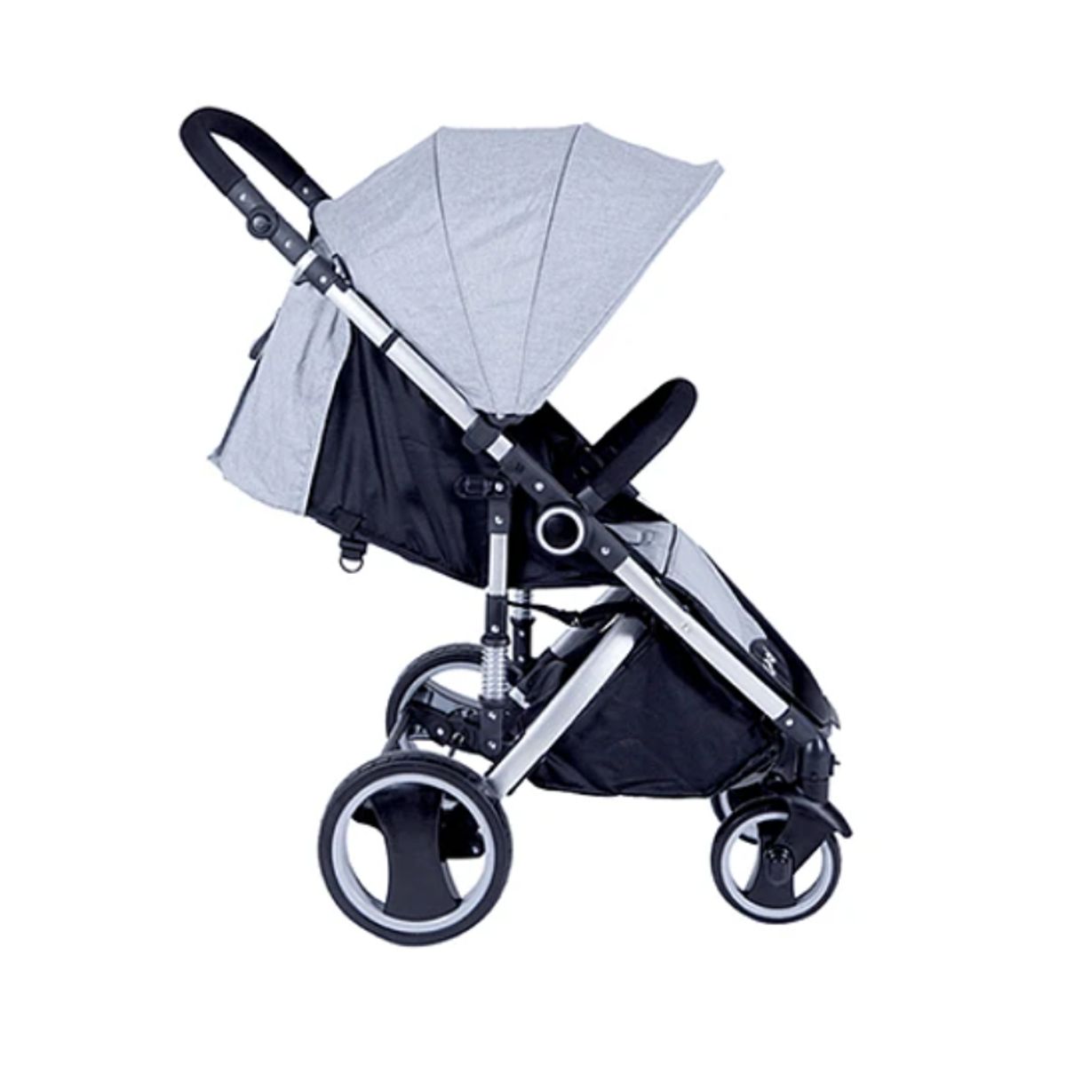 KIDSCOOL - Coche Jogger Gris Con Suspension Plegable