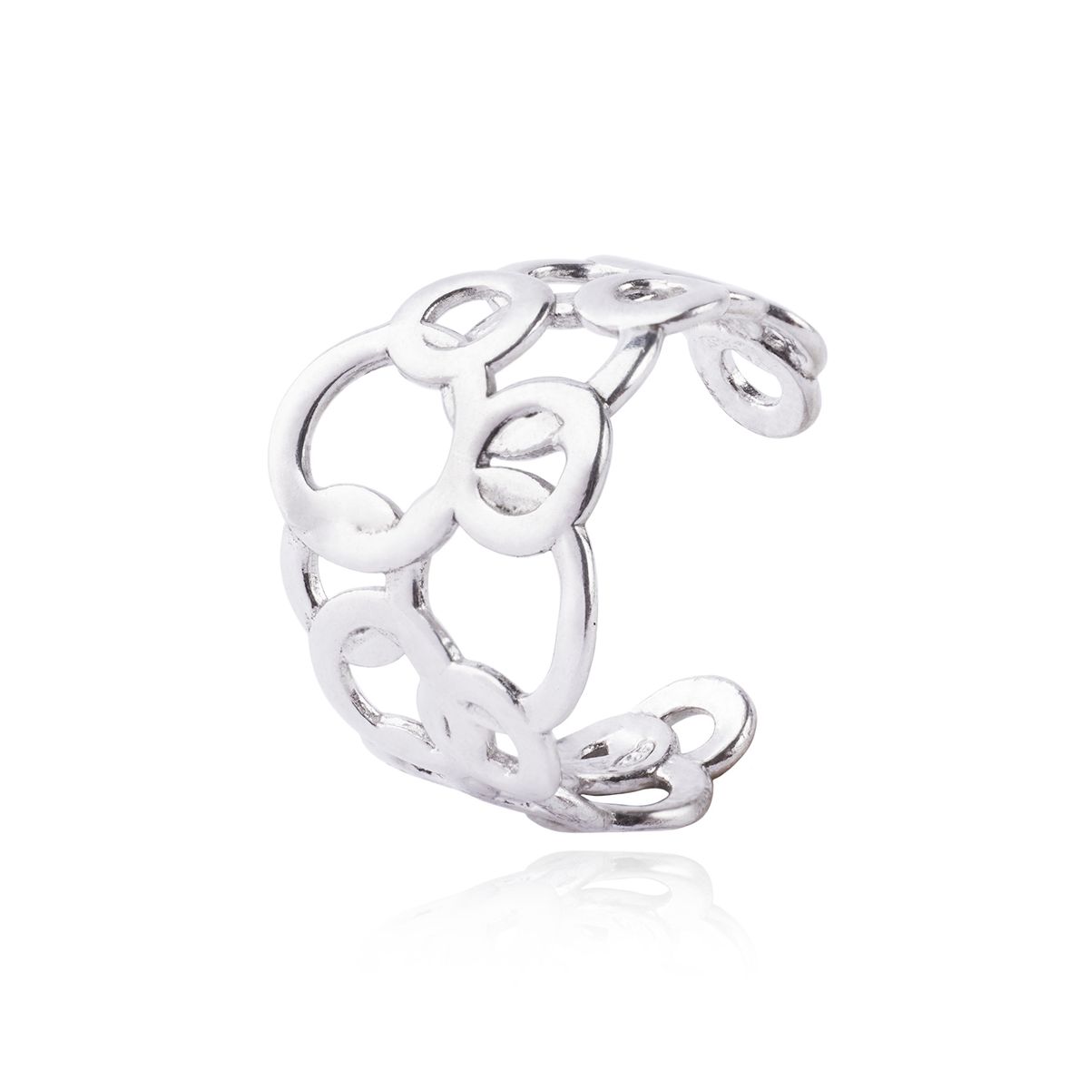 JB JOYAS BARON - Anillo de Plata Esterlina 925 Circulos 18